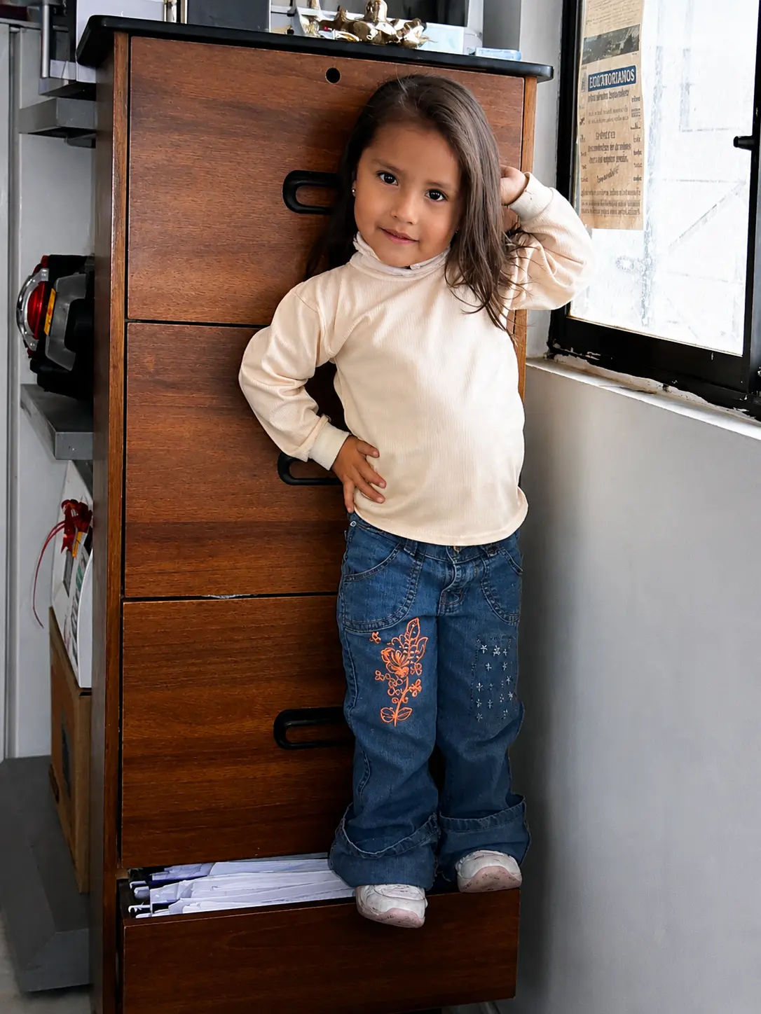 Pamela Tito Flores en su infancia